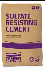 Why is sulphate-resisting cement not used in marine concrete