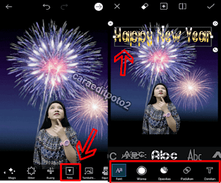 Cara edit foto tahun baru