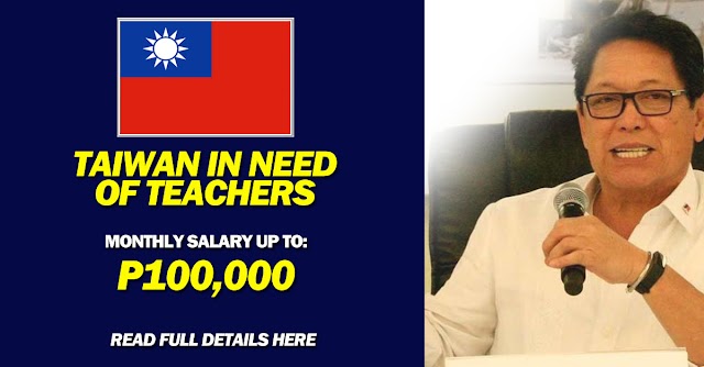 TAIWAN IN NEED OF TEACHERS - BELLO