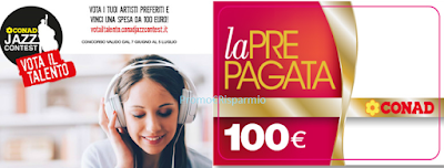 Logo Conad: vota e vinci gratis 100 card da 100 euro