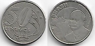 Moeda de 50 centavos, 1998