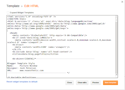Template Edit HTML dialog box pic2.