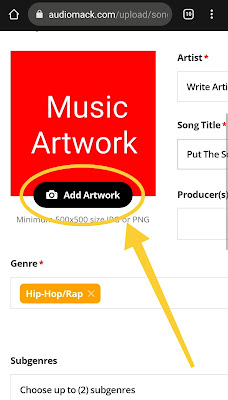 How To Upload Music On Audiomack Using Android Phone