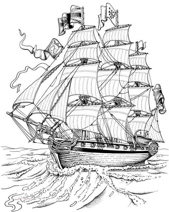 Pirate Coloring Pages New 1000 Images