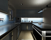 Effective task lighting in a kitchen