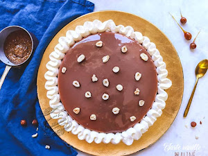 Tarte entremets vanille praliné