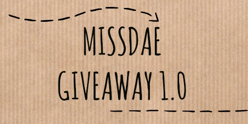 "Giveaway 1.0 Missdae"