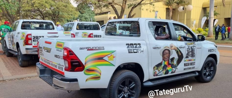Ignoring Sanction from US, Zimbabwe ruling party, ZANU PF purchase over 300 brand new Ford car for the coming Elections