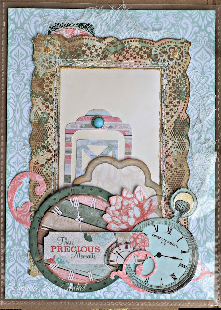 Misc Me Pocket Pages featuring Felicity Collection by BoBunny and Contour Pen Liners by Pentart Designed by Rhonda Van Ginkel