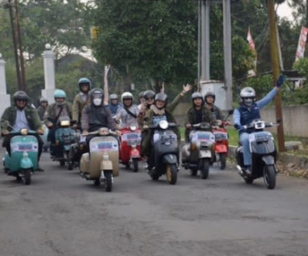 Wali Kota Sukabumi Ikutan Riding Vespa di MODS Weekenders the Retroria