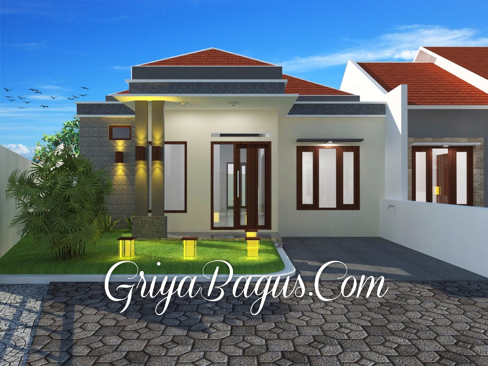 Contoh Desain Rumah Minimalis Tipe 60 172 M2 Di Yogyakarta Kavling