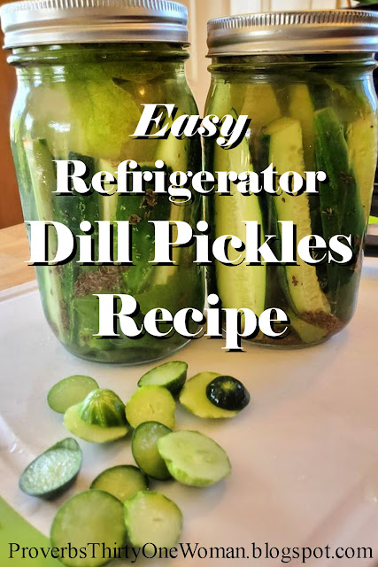 Easy Refrigerator Dill Pickle Recipe