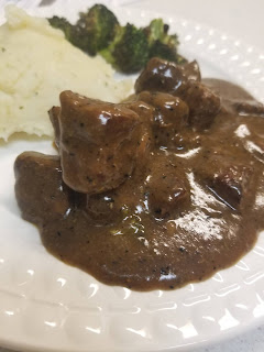 One Skillet Beef Tips and Gravy