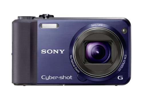 Sony Cyber-Shot DSC-HX7V 16.2 MP Exmor R CMOS Digital Still Camera with 10x Wide-Angle Optical Zoom G Lens, 3D Sweep Panorama, and Full 1080/60i HD Video (Blue)