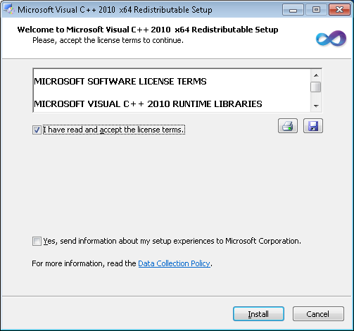microsoft visual c++ installer