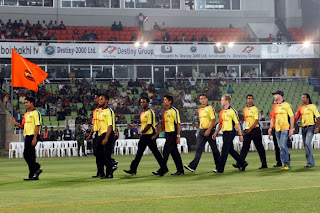 Dhaka Gladiator on the BPL opening ceremony at Mirpur Dhaka