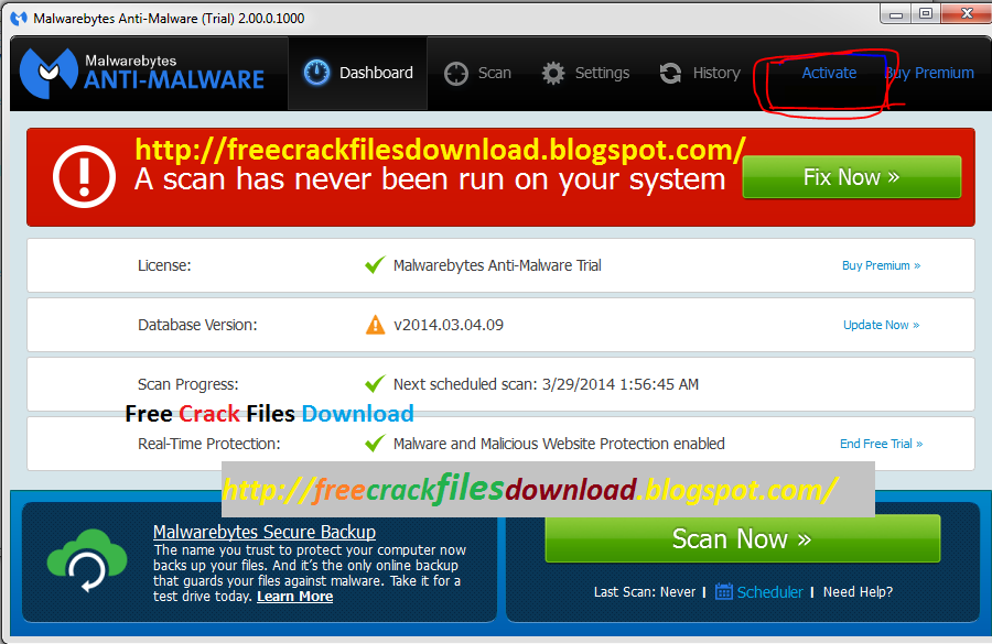 Malwarebytes Anti-Malware Premium 2.00.0.1000 Serial and User name