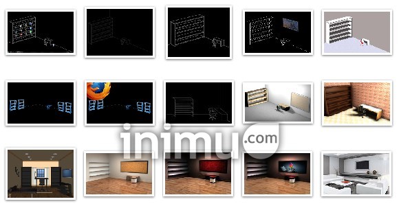 Download template wallpaper 3d