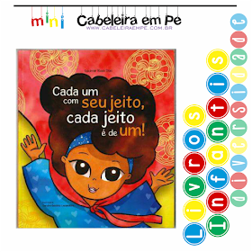 Livro infantil cabelo cacheado e diversidade - Título - Cada um do seu jeito cada jeito é de um - Lucimar Rosa Dias