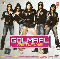 image of leading stars of golmaal returns making comical faces