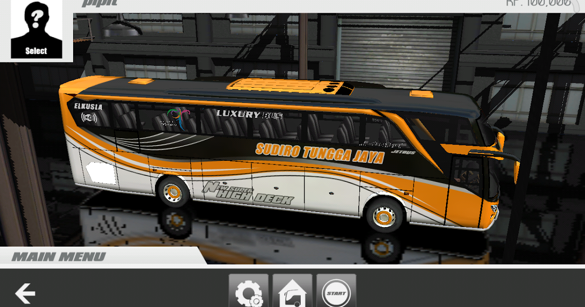 Livery Bus Simulator Sudiro Tungga Jaya Shd - schöne  