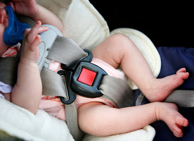 Warning: Experts say newborn babies should not use car seats for more than 30mins