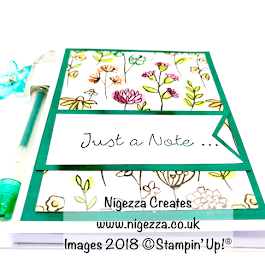 Covered Note Pad and Pen Using Stampin' Up!® Share What You love DSP Nigezza Creates 
