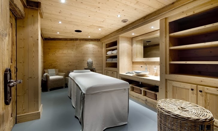 Massage room in ski resort
