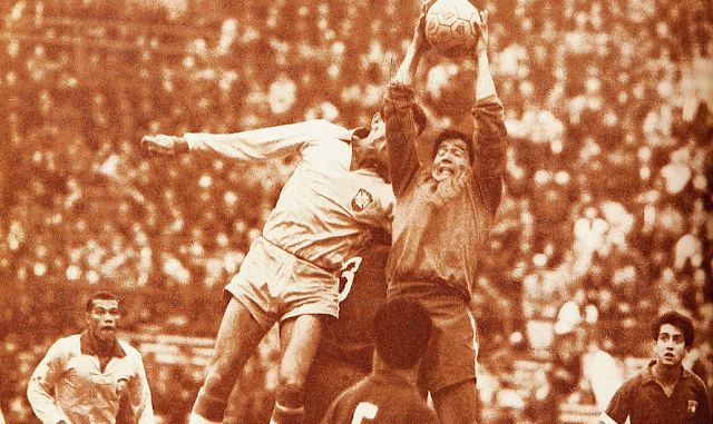 Chile y Brasil en Copa O'Higgins 1966, partido de ida