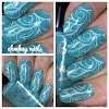 Paint Box Polish It Takes One to Snow One with Ornate Stamping 