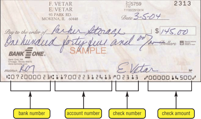 Bank check