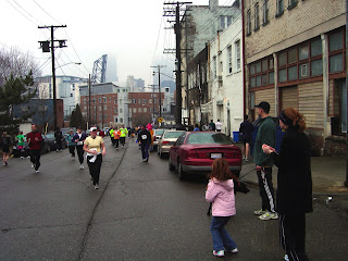 That's THE hill. My step-father can be seen on the right heading up.