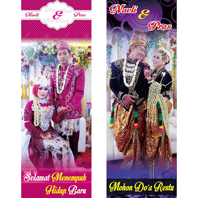 Membuat Desain Xbaner Pengantin Corel Draw