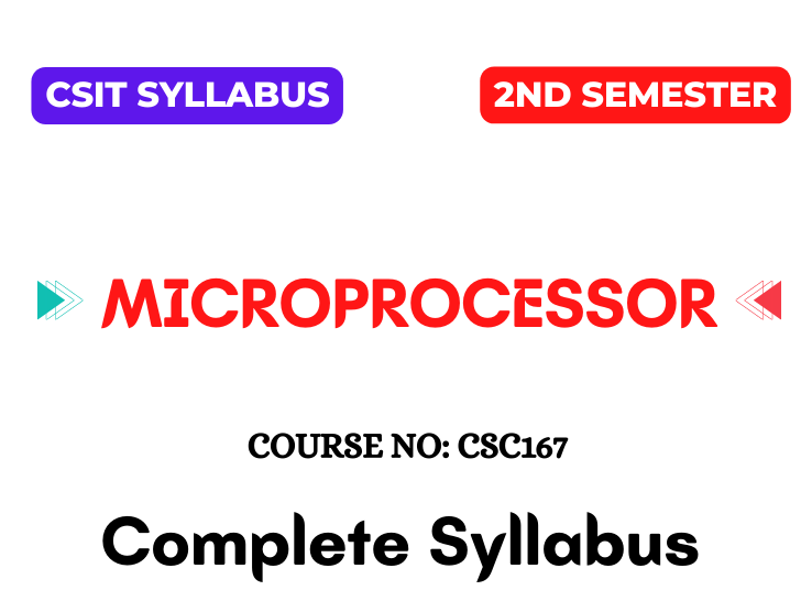 Microprocessor Syllabus: B.Sc. CSIT 2nd Semester (2080)