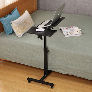 Rolling Laptop Table Lap Desk