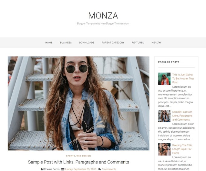 Monza Blogger Template 