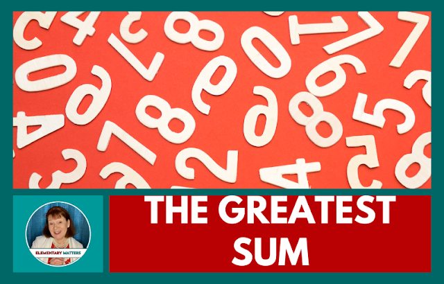 The Greatest Sum - an Addition Game with Strategy and Fun! This place value game practices adding 2-4 digit numbers (with or without regrouping) with many variations!