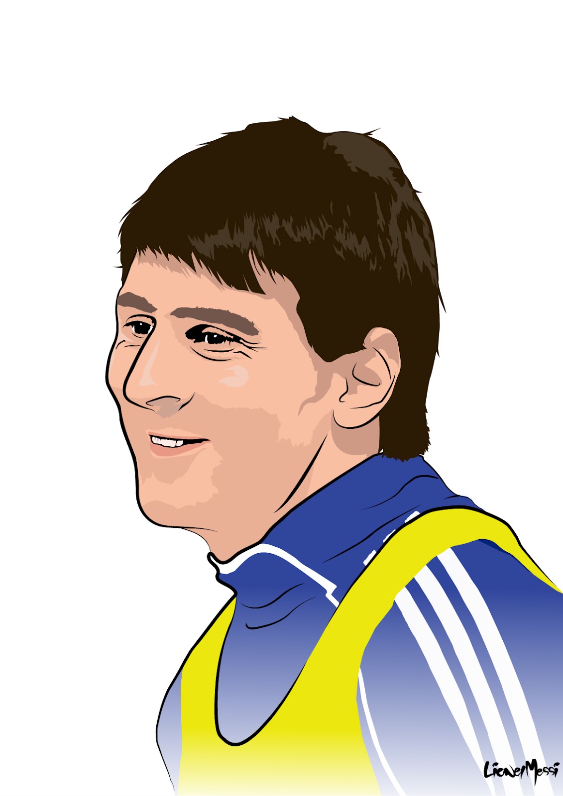 Cartoon Pictures of Lionel Messi