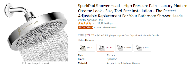 sparkpod shower head amazon,