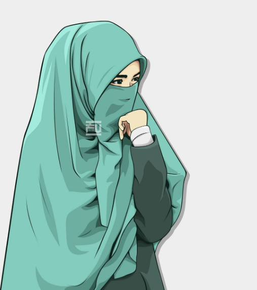  Gambar  Kartun  Muslimah  Untuk Wallpaper Lucu Bercadar 