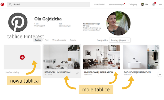 jak korzystać z Pinterest, follow me on Pinterest, how to use Pinterest, interior inspirations, Pinterest tips