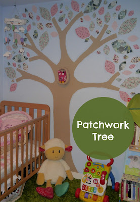 click here for a tutorial on creating a patchwork tree wall decal