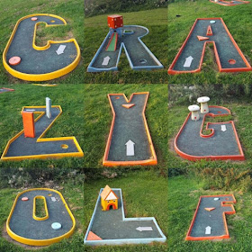 Crazy Golf course at Ancaster Karting in Grantham