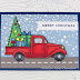 Christmas card with red pick-up by Stampendous