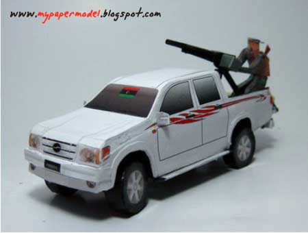 Libyan Technical Vehicle Papercraft