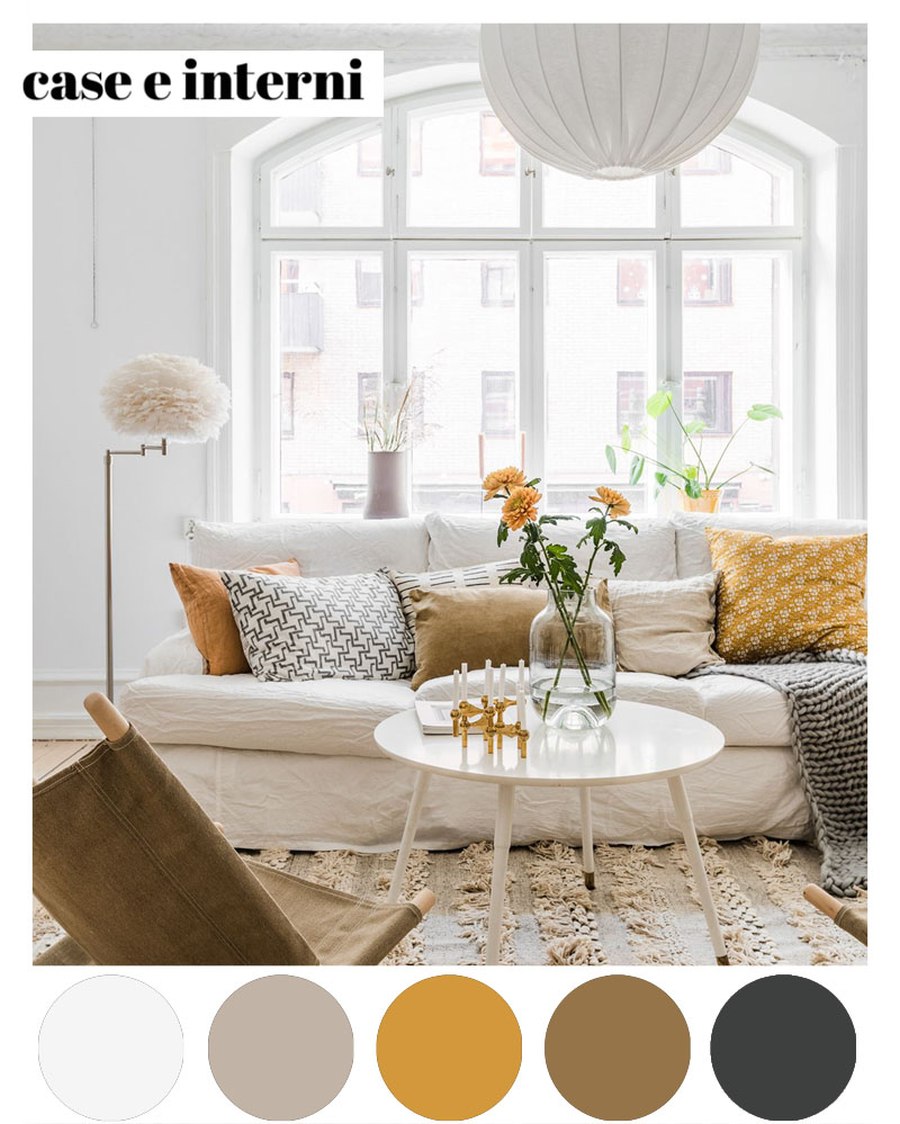 [Colori Palette] Bianco e giallo per l?appartamento di città