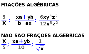 Resultado de imagem para FRAÇÕES ALGÉBRICAS