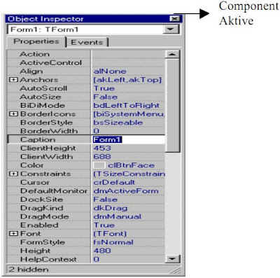Kelas Informatika - Object Inspector Delphi