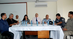 Representantes dos órgãos de segurança em reunião mensal do Conselho Municipal de Segurança Pública