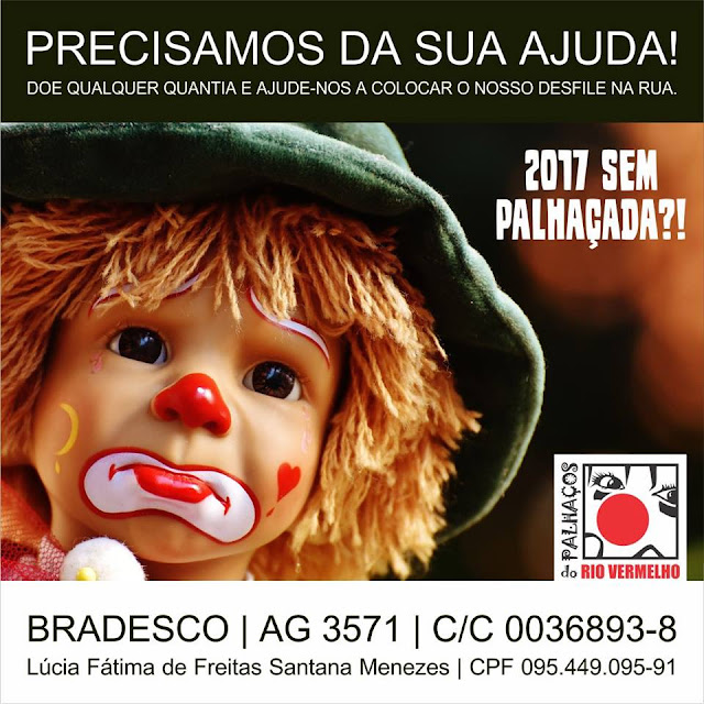 Desfile dos Palhaços do Rio Vermelho pode ser cancelado